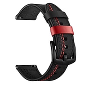 baratos Pulseiras de relógio Samsung-Pulseiras de Relógio para Samsung Watch 3 45mm, Galaxy Wacth 46mm, Gear S3 Classic / Frontier, Gear 2 Neo Live Couro Legitimo Substituição Alça 22mm Luxo Ajustável Pulseira
