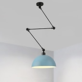 preiswerte Pendelleuchte-LED-Pendelleuchte, Macaron-Pole, Kipphebel-Kronleuchter, 30 cm, 3000 K, E27, 1-flammig, moderner Langarm-Strahler, Pendelleuchte, Bar, Loft, Restaurant (inklusive Leuchtmittel)