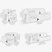 abordables Funda para sillón reclinable-Fundas reclinables impermeables, funda de sofá suave antideslizante color burdeos con bolsillo para sofá de 1/2/3/4 plazas, protector de muebles reclinables de jacquard elástico de licra lavable para