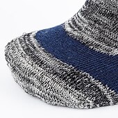 abordables Calcetines deportivos-1 Par Hombre Calcetines de senderismo Calcetines de  Esquí Calcetines deportivos Mantiene abrigado Resistente al Viento Transpirable Secado rápido Invierno Al aire libre Algodón Negro Marrón Verde