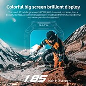 Χαμηλού Κόστους Smartwatch-LOKMAT OCEAN PRO Εξυπνο ρολόι 1.85 inch Έξυπνο ρολόι Bluetooth Βηματόμετρο Υπενθύμιση Κλήσης Παρακολούθηση Ύπνου Συμβατό με Android iOS Γυναικεία Άντρες Μεγάλη Αναμονή Αδιάβροχη Έλεγχος Μέσων IP68