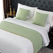 cheap Bedding Accessories-Bed Runner Bed Scarf, Decorative Bed Scarf for Home Hotel Bedspreads Scarves Protection Modern Solid Bed Runner for Foot of Bed Home Bedroom Bedding Decoration