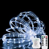 billiga USB-strålkastare-led fairy string lights 5m 10m batteri/usb-styrd fjärrkontroll timer blinkande string lights 8 lägen firefly lights
