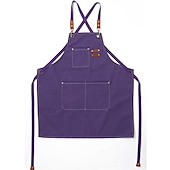 economico grembiule-grembiule da chef per donna e uomo, grembiule da cucina, grembiule da giardinaggio personalizzato con tasche, tracolla regolabile per falegnami, meccanici, pittori