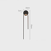 billige Vegglamper for innendørsbruk-led vegglamper innendørs kobber, moderne led vegglampebelysning 21,4&quot; lineær slankt rørformet gull veggmontert lampe for trapp, soverom
