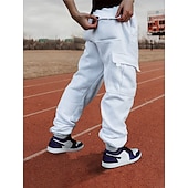 cheap Running Pants &amp; Tights-Women&#039;s Joggers Cargo Pants Drawstring Baggy Bottoms Athletic Athleisure Winter Breathable Soft Sweat wicking Gym Workout Running Jogging Sportswear Activewear Solid Colored Black White Army Green