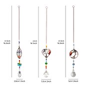 levne Lapače snů-1ks životní strom křišťálový sluneční lapač přívěsek do bytu dekorace
