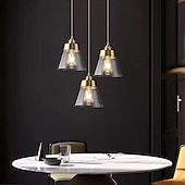 economico Luci Isola cucina-Lampada a sospensione da 16,5 cm lampada a sospensione a led lanterna design lampade cono in vetro elettrolitico moderno stile country negozi / caffè camera da letto soggiorno luci 110-220/220-240v