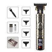 Χαμηλού Κόστους Ξύρισμα &amp; Αποτρίχωση-t9 usb ηλεκτρική μηχανή κοπής μαλλιών επαγγελματική ξυριστική μηχανή ανδρικής ξυριστικής μηχανής νέα επαναφορτιζόμενη κουρευτική για γένια εργαλεία κοπής κουρέων