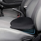 abordables Housses de siège de voiture-Coussin de siège auto en mousse mémoire – Support de siège confortable pour les conducteurs lors de longs trajets