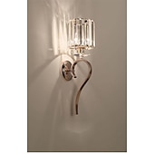 abordables Apliques de pared de cristal-Lightinthebox Aplique de pared LED de cristal mini estilo moderno estilo nórdico lámparas de pared de oro negro apliques de pared sala de estar dormitorio acero 220-240v 110-120v