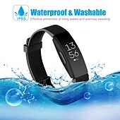 billige Fitbit klokkebånd-1 pcs Reim til Smartklokke til Fitbit Inspire 2 / Inspire / Inspire HR Silikon Smartklokke Stropp Myk Justerbar Elastisk Sportsrem Erstatning Armbånd