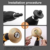 cheap Drill Bit Set-Wood Angle Grinding Wheel Sanding Carving Rotary Tool Abrasive Disc for Angle Grinder Tungsten Carbide Coating Bore Shaping