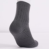 お買い得  スポーツソックス-男性用 女性用 ハイキングソックス スキーソックス スポーツソックス 冬 アウトドア 防風 ウォーム 高通気性 速乾性 靴下 純色 メリノウール ブラック ライトグレー グレー のために 狩猟 スキー 釣り