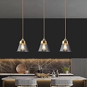 economico Luci Isola cucina-Lampada a sospensione da 16,5 cm lampada a sospensione a led lanterna design lampade cono in vetro elettrolitico moderno stile country negozi / caffè camera da letto soggiorno luci 110-220/220-240v