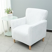 cheap Armchair Cover &amp; Armless Chair Cover-Stretch 1 Seat Sofa Cover Armchair Slipcover Elastic Fit Soft Durable Fabric Easy to Install and Remove Ideal for Protecting and Refreshing Your Armchair Available in Multiple Colors