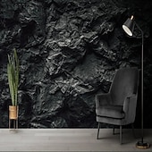 abordables Papel pintado-Papel pintado fresco 3D negro papel pintado mural de pared ladrillo revestimiento de pared pegatina despegar y pegar material extraíble de PVC/vinilo autoadhesivo/adhesivo necesario decoración de