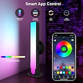 economico Luci intelligenti-tuya wifi computer desktop lampada atmosfera rgb smart bluetooth lampada sensore musicale app usb controllo vocale e-sport lampada polare