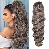 abordables Coletas-Coletas Clásico / sintético / Garra de oso / clip de mandíbula Pelo sintético Pedazo de cabello La extensión del pelo Rizado Larga Fiesta / Ropa Cotidiana / Fiesta y Noche