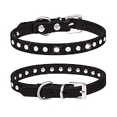 abordables Colliers, harnais et laisses pour chiens-Chien Chat Colliers Ajustable Portable Durable Extérieur Marche Strass