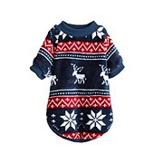 abordables Vêtements &amp; accessoires-Chien Chat Sweat-shirt Mode Soirée Hiver Chaud Respirable Doux Lavable Confortable Soirée Noël Casual Quotidien Festival Vêtements pour chiens for Bichon Frisé Loulou de Poméranie Bébé Animal