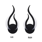 cheap Wall Lights-LED Wall Light Indoor Wall Lamp 2PCS Modern Acrylic Black Wall Mounted Wall Lamp Suitable for Home Office Bar AC85-265V