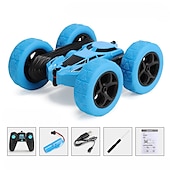 cheap RC Vehicles-Car Stunt Remote Control Vehicle Off-road Remote Control Truck 4WD 2.4GHZ RC Rock Crawler With Headlights Double Sided 360 Flip Remote Control Car Gifts For Boys and Girls