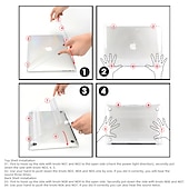 cheap Laptop Bags,Cases &amp; Sleeves-Crystal Laptop Case For Apple Macbook Air Pro Retina 11 12 13 15 16 inch Solid Colored Plastic Hard Clear Laptop Cover Protective Cover
