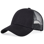 ieftine Pălării Bărbați-Bărbați Șapcă de baseball Căciulă de camioner Șapcă din plasă Netback Cap Camuflaj verde Camuflaj negru Hip Hop Haine de strada Respirabil