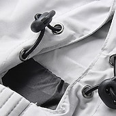 preiswerte Sportjacke-Herren Soft Shell Jacke übergangsjacke Ausgehen Windjacke Tasche Ganzjahres Einfarbig Freizeit Mit Kapuze Schwarz Dunkelblau Grau Jacken