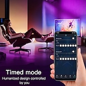 economico Luci intelligenti-tuya wifi computer desktop lampada atmosfera rgb smart bluetooth lampada sensore musicale app usb controllo vocale e-sport lampada polare