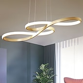 billige Lysekroner-1-lys 75 cm akryl dimbar pendel lys led lysekrone justerbar note design moderne for hjemme stue belysning kun dimmes med fjernkontroll