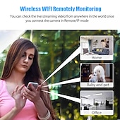 economico Videocamere di sorveglianza per esterni-webcam 1080p box wifi rilevamento del movimento configurazione protetta wi-fi plug and play supporto per interni