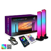 economico Luci intelligenti-tuya wifi computer desktop lampada atmosfera rgb smart bluetooth lampada sensore musicale app usb controllo vocale e-sport lampada polare