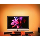 economico Luci intelligenti-tuya wifi computer desktop lampada atmosfera rgb smart bluetooth lampada sensore musicale app usb controllo vocale e-sport lampada polare
