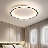 お買い得  フラッシュマウント＆セミフラッシュマウント-1ライト　新しいled　シーリング　ランプラウンド　超薄型　シンプル　円形　デザイン　シーリングライト　メタル　ベッドルーム　ランプ　北欧クリエイティブ　家庭用　オフィス　スタディダイニングランプ　28wリモコンでのみ調光可能