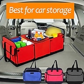 cheap Vehicle Service-Car Trunk Storage Box Foldable Anti-slip Car Storage Box Toy Food Storage Bag Car Organize Car Accessories