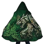 economico Hoodie Etnici Vintage-Per uomo Grafico Animale Pesce Vichingo Felpa con Cappuccio Felpe con cappuccio Felpa Streetwear Essenziale Casual Lungo Manica Lunga Con Cappuccio Casuale Quotidiano Abbigliamento casual alla moda