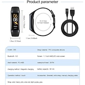 tanie Inteligentne bransoletki-C60 Inteligentny zegarek 1.1 in Inteligentny zegarek Bluetooth Krokomierz Rejestrator snu Pulsometry Kompatybilny z Android iOS Damskie Męskie Długi czas czuwania Step Tracker IP 67 43mm etui na