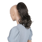 Χαμηλού Κόστους Αλογορουρές-hairpiece extensions ponytail ογκώδη κυματιστό ξανθό μείγμα h136
