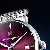 cheap Quartz Watches-The new POEDAGAR/ P868 brand men&#039;s watch waterproof glow-in-the-dark slim calendar quartz watch is a hit with foreign trade