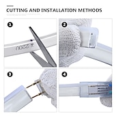cheap Neon LED Lights-Waterproof LED Neon Tube 30M 25M 20M 15M 10M 5M 3M 2M 1M AC 220V-240V SMD 2835 Flexible Neon Strip Single Color for Outdoor Decorative Lighting