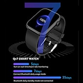 abordables Montres connectées-imosi qx7 montre intelligente 1,85 pouces smartwatch fitness montre de course bluetooth surveillance de la température podomètre rappel d&#039;appel compatible avec android ios femmes hommes étanche longue