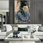 olcso Híres festmények-kézzel készített olajfestmény vászon fali művészet dekoráció portré meztelen lány háta lakberendezéshez hengerelt keret nélküli feszítetlen festmény