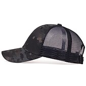 ieftine Pălării Bărbați-Bărbați Șapcă de baseball Căciulă de camioner Șapcă din plasă Netback Cap Camuflaj verde Camuflaj negru Hip Hop Haine de strada Respirabil
