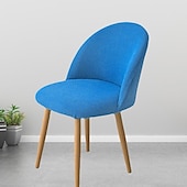 cheap Dining Chair Cover-Stretch Dining Chair Cover Green Chair Seat Slipcover Velvet Elastic For Dining Party Hotel Wedding Soft Washable