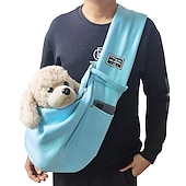 cheap Dog Travel Essentials-Dog Cat Pets Carrier Bag Travel Backpack Shoulder Messenger Bag Dog Carrier Backpack Adjustable Breathable Foldable Solid Colored Classic Cotton Baby Pet puppy Small Dog Training Outdoor Hiking Green