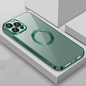 billige iPhone-etuier-Telefontrekk iPhone 15 Pro Max Plus iPhone 14 13 12 11 Pro Max Plus med Magsafe Kamera Linsebeskytter Støtsikker Solid Farge TPU