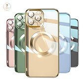 billige iPhone-etuier-Telefontrekk iPhone 15 Pro Max Plus iPhone 14 13 12 11 Pro Max Plus med Magsafe Kamera Linsebeskytter Støtsikker Solid Farge TPU