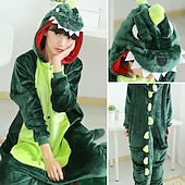 olcso Onesie jelmezek-Karnevál Kollázs Pizsama Álcázás Onesie jelmez Farsangi jelmez Dinoszaurus Onesie pizsama Kigurumi pizsama Pizsamák Vicces jelmez mert Felnőttek Férfi és női Karácsony Farsang Újév Rajzfilm